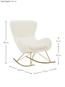 Mecedora De Borreguillo Wing