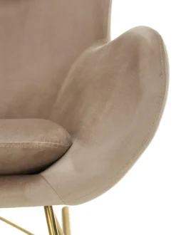 Mecedora De Terciopelo Wing