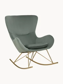 Mecedora De Terciopelo Wing