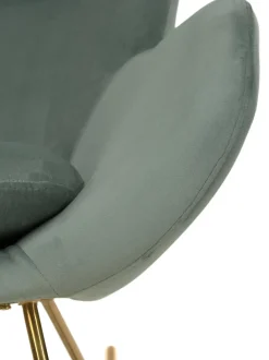 Mecedora De Terciopelo Wing
