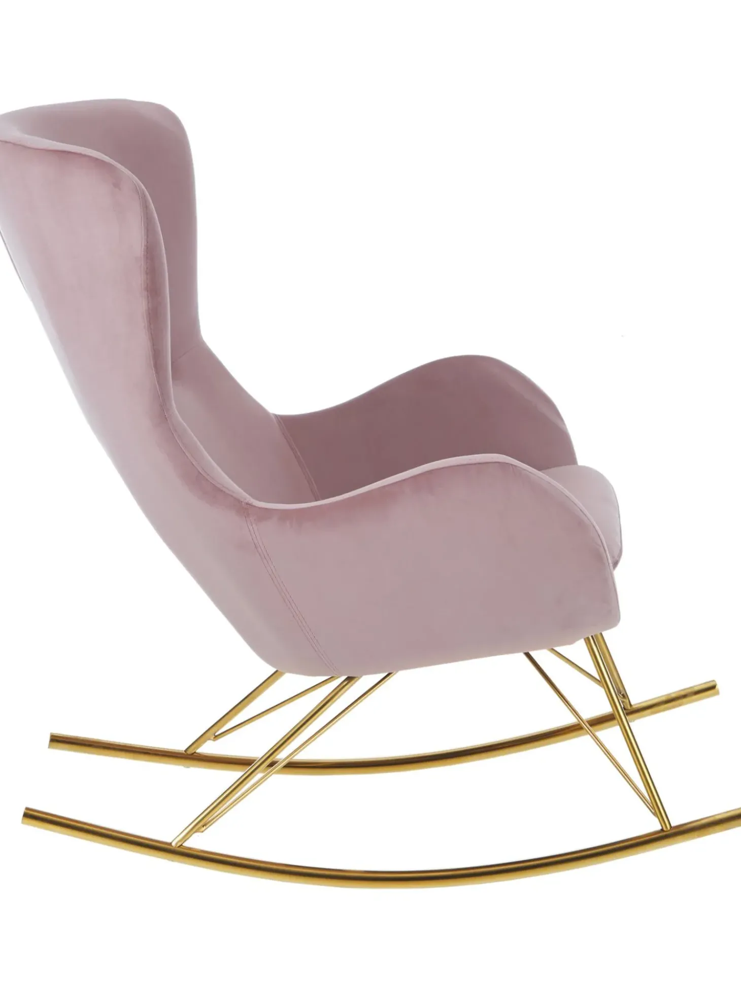 Mecedora De Terciopelo Wing