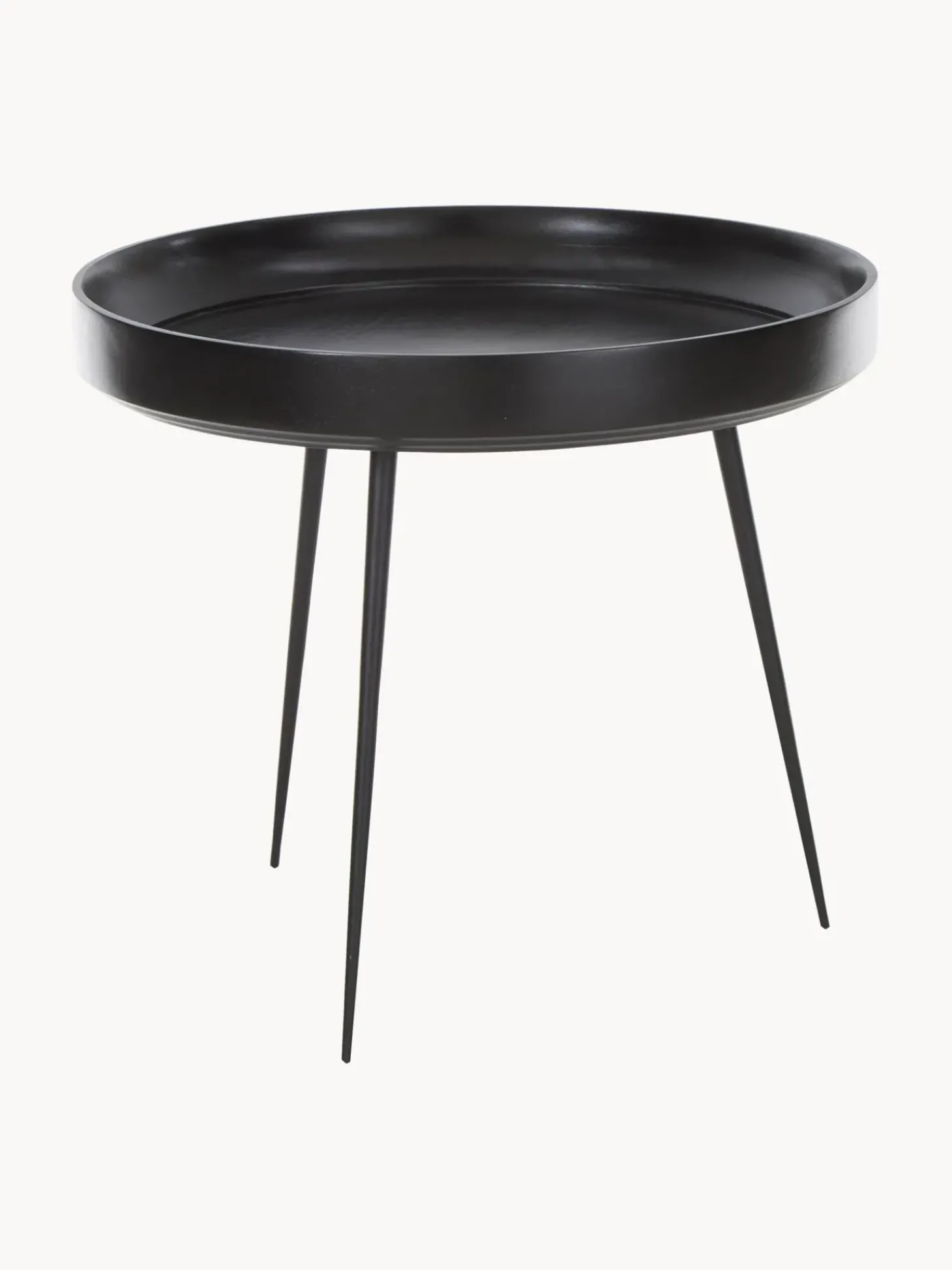 Mesa Auxiliar Bowl Table, Tablero De Madera De Mango