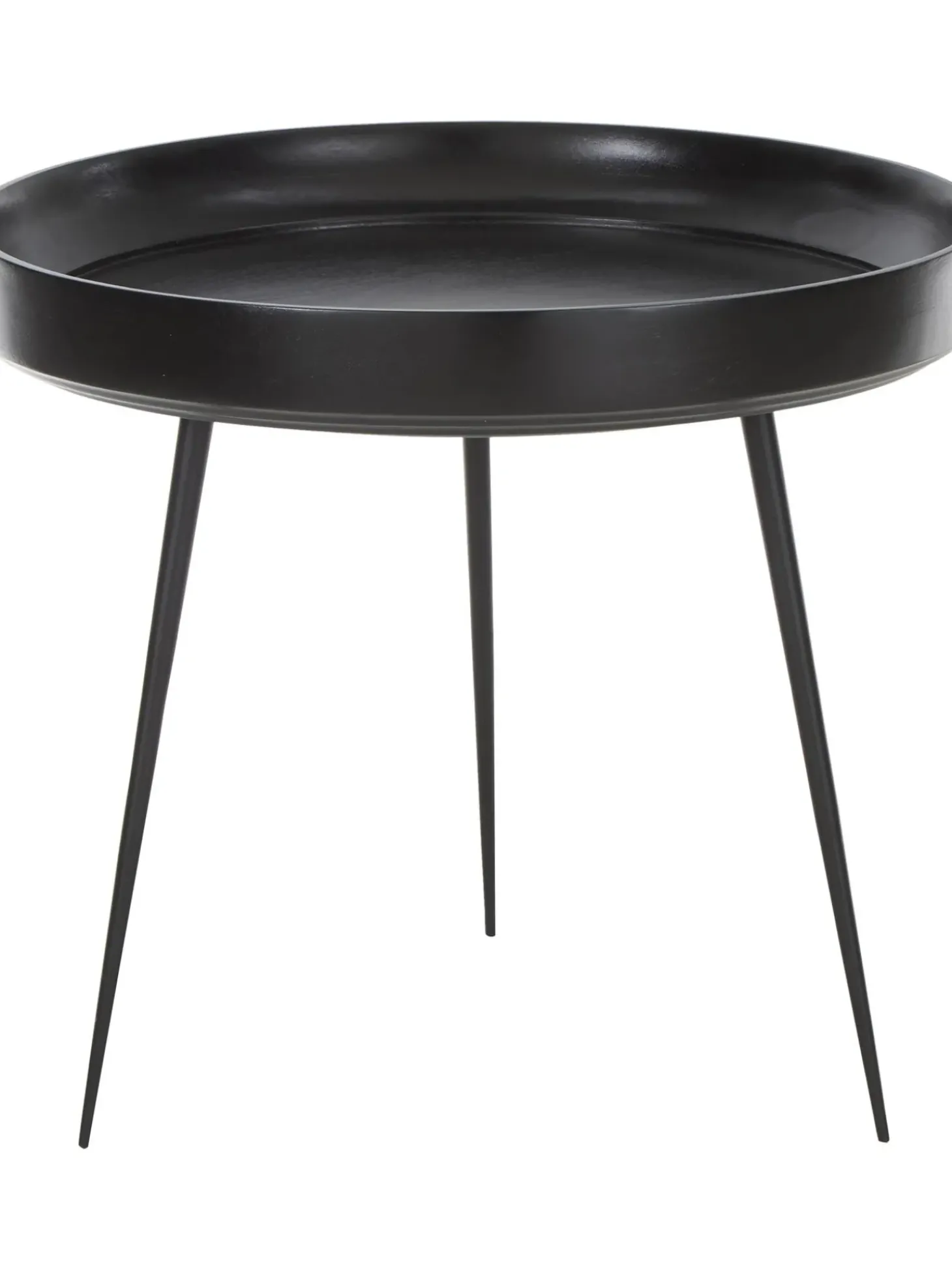 Mesa Auxiliar Bowl Table, Tablero De Madera De Mango