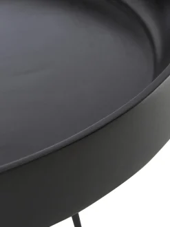 Mesa Auxiliar Bowl Table, Tablero De Madera De Mango