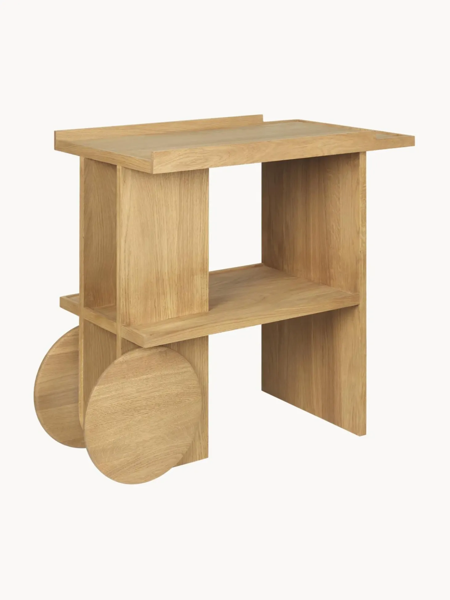 Mesa Auxiliar De Madera De Roble Axis