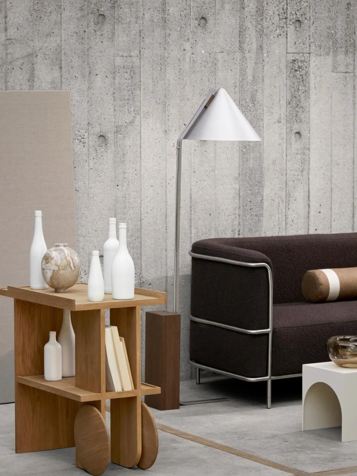 Mesa Auxiliar De Madera De Roble Axis