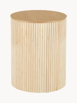 Mesa Auxiliar De Madera Nele, Con Funcion De Almacenamiento