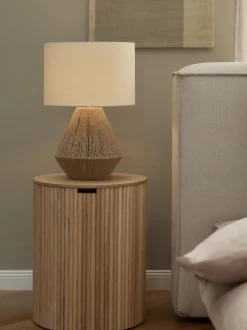 Mesa Auxiliar De Madera Nele, Con Funcion De Almacenamiento