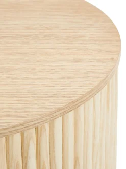 Mesa Auxiliar De Madera Nele, Con Funcion De Almacenamiento