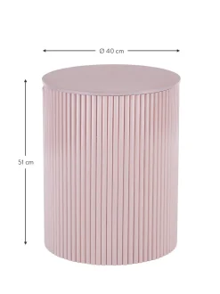 Mesa Auxiliar De Madera Nele, Con Funcion De Almacenamiento