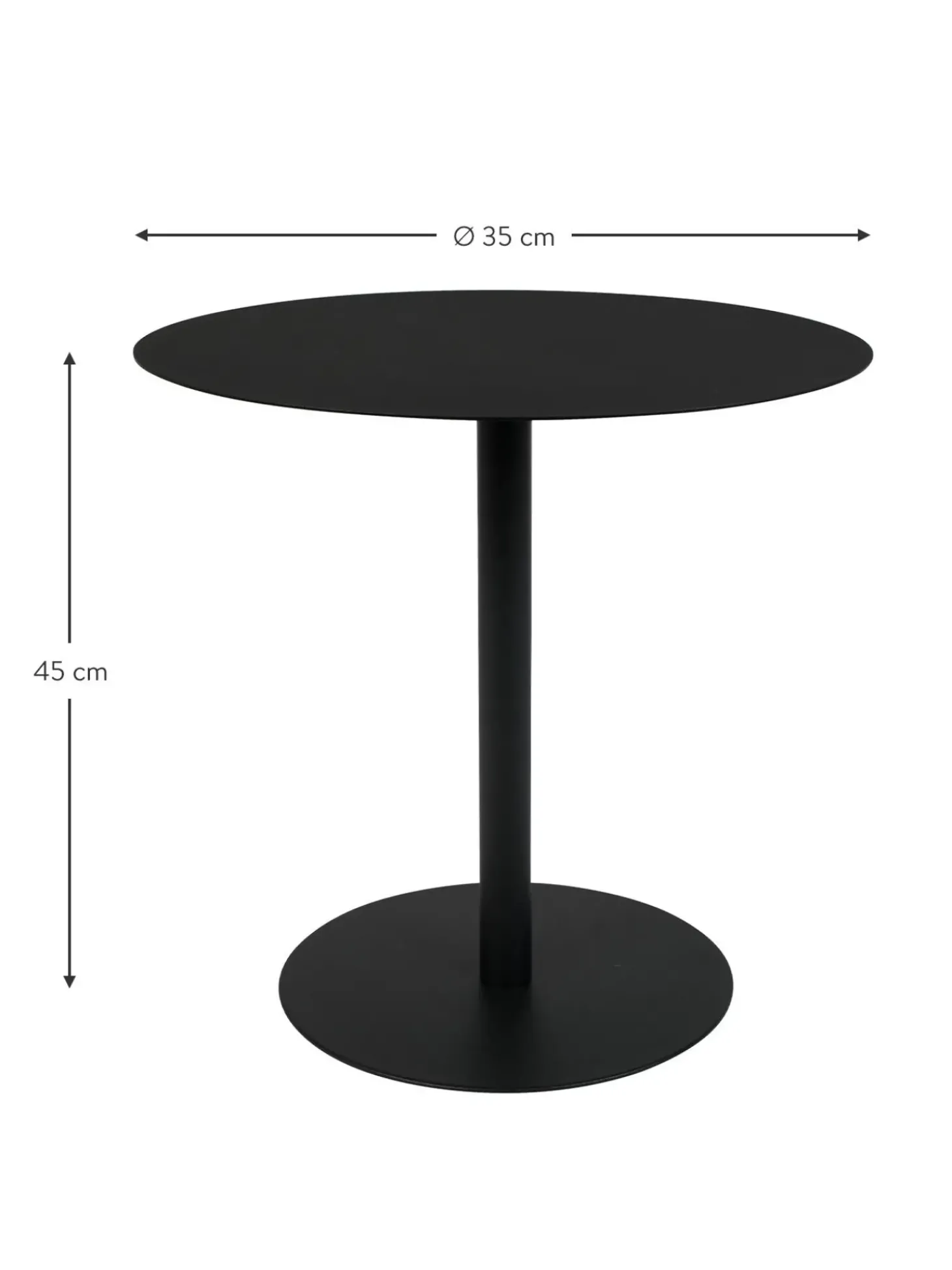 Mesa Auxiliar De Metal Snow