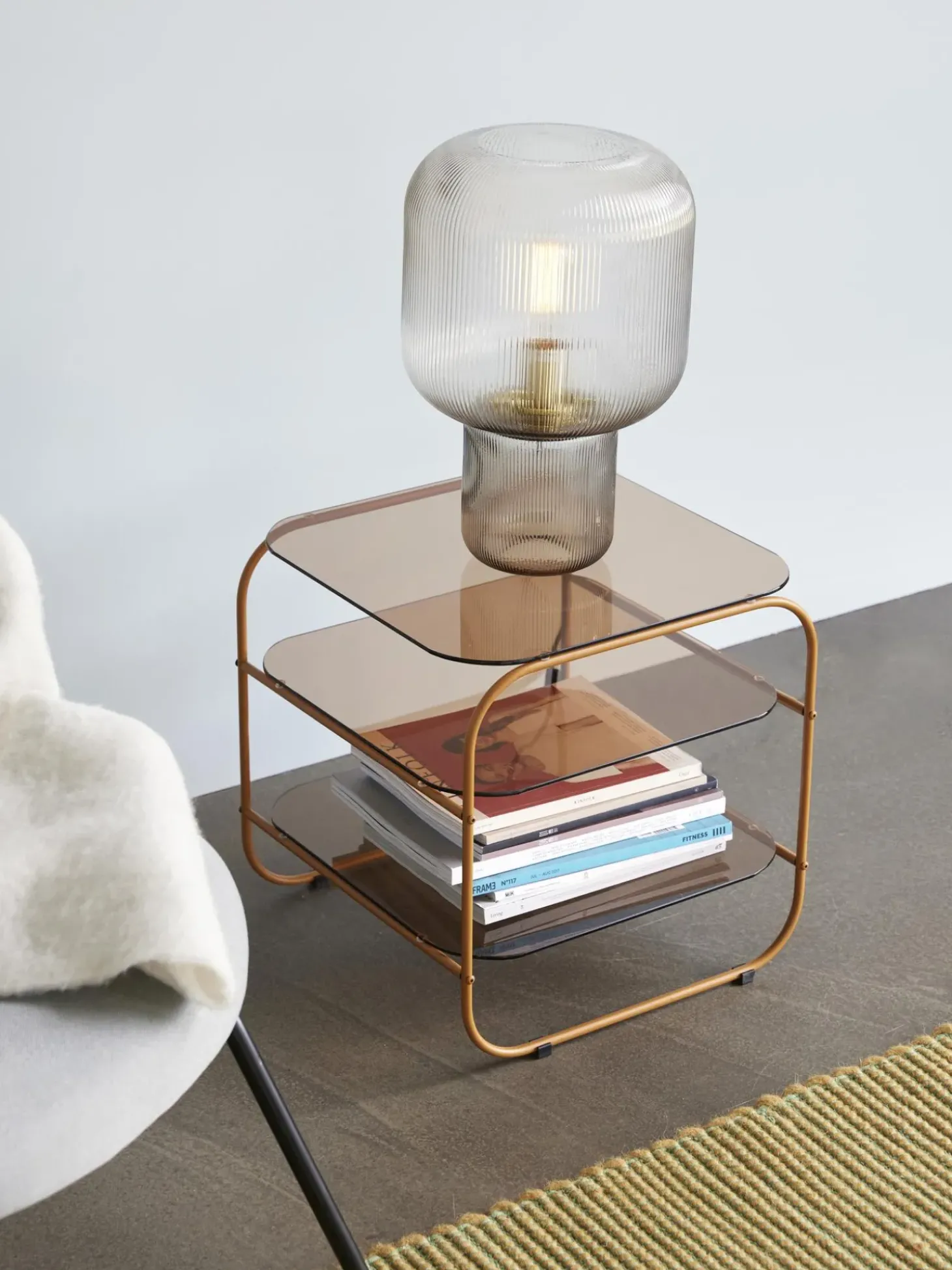 Mesa Auxiliar De Vidrio Echo