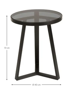 Mesa Auxiliar Fortunata, Tablero De Vidrio