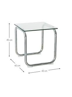 Mesa Auxiliar Lulu, Tablero De Vidrio