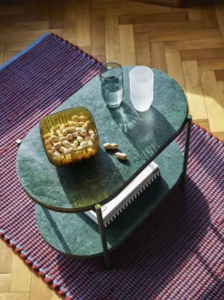 Mesa Auxiliar Ovalada De Marmol Nusa