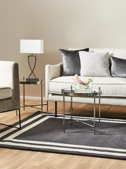 Mesa Auxiliar Plegable Cupid, Tablero De Cristal