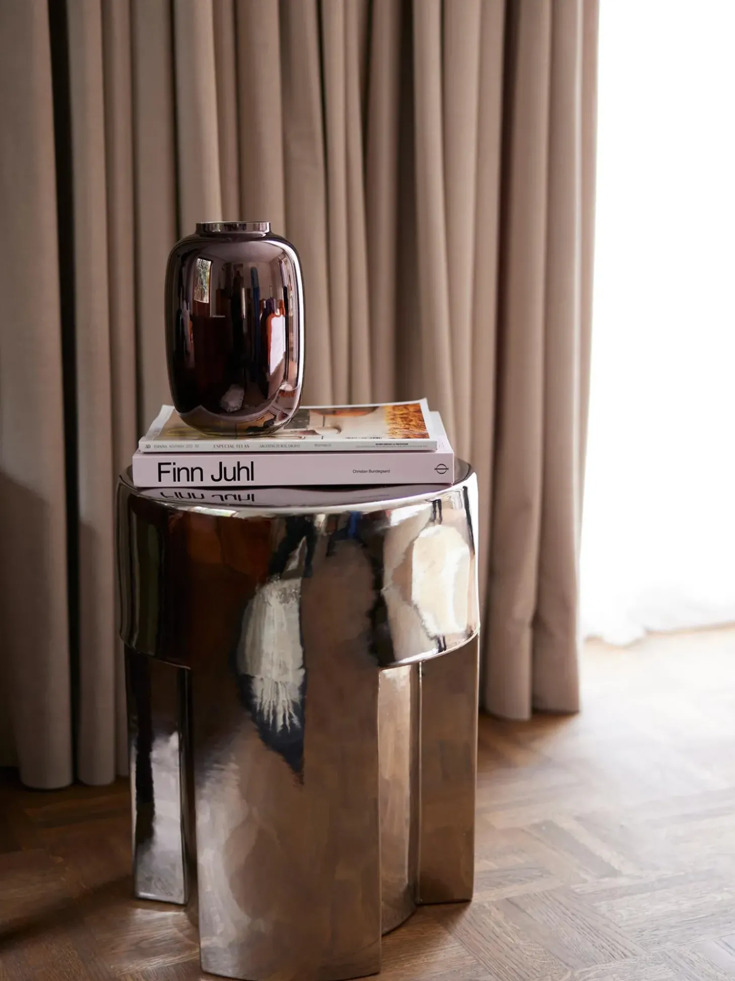 Mesa Auxiliar Redonda Argent