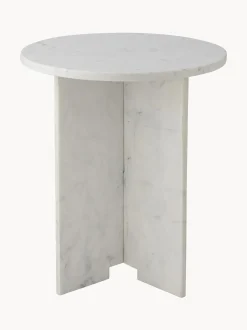 Mesa Auxiliar Redonda De Marmol Jasmina