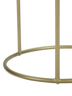 Mesa Auxiliar Redonda De Marmol Ella