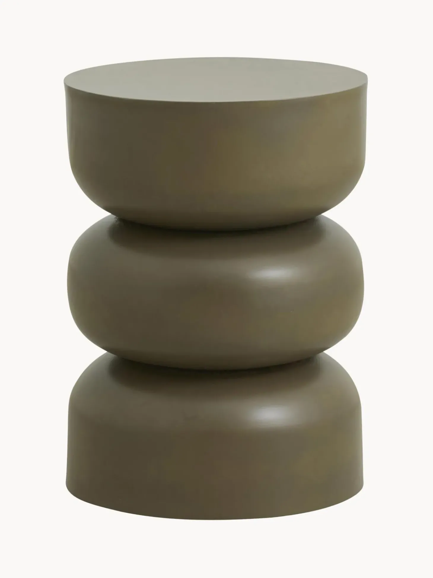 Mesa Auxiliar Redonda De Metal Alma