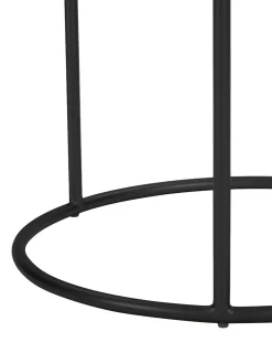 Mesa Auxiliar Redonda De Marmol Ella