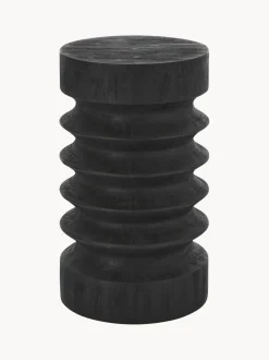 Mesa Auxiliar Redonda De Madera De Mango Ringo