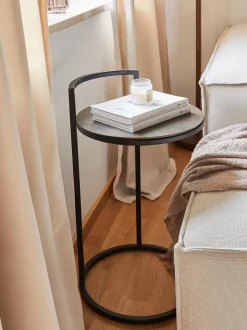 Mesa Auxiliar Redonda De Metal Circle