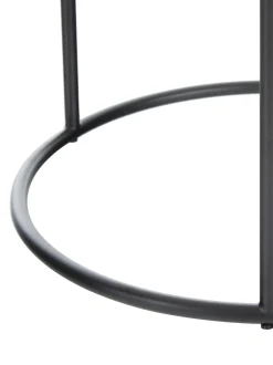 Mesa Auxiliar Redonda De Marmol Ella