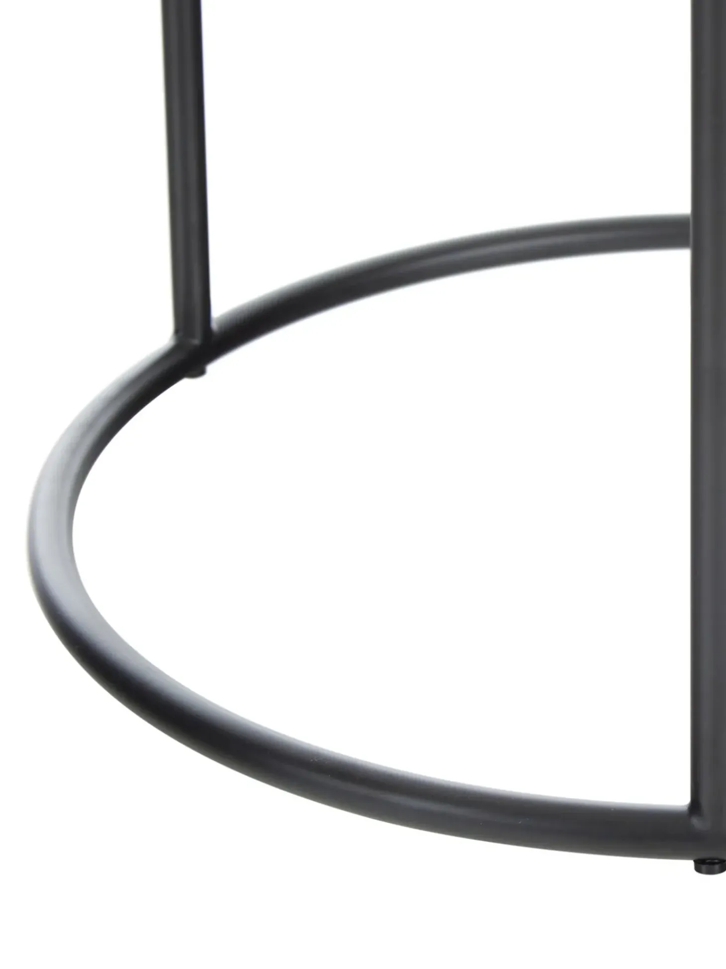 Mesa Auxiliar Redonda De Marmol Ella