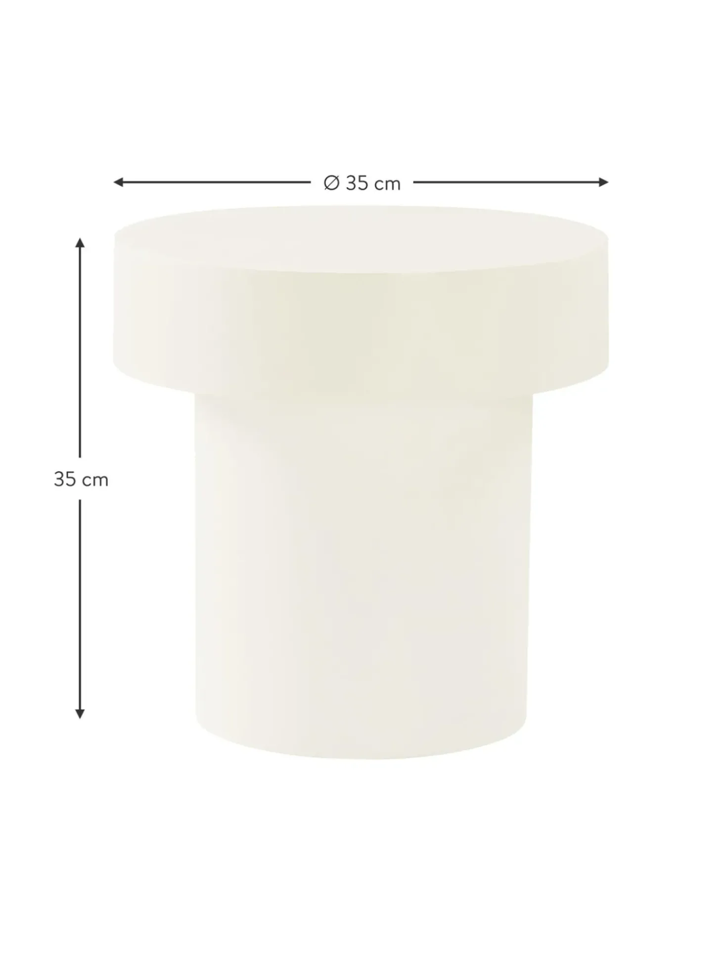 Mesa Auxiliar Redonda De Madera De Mango Baratti