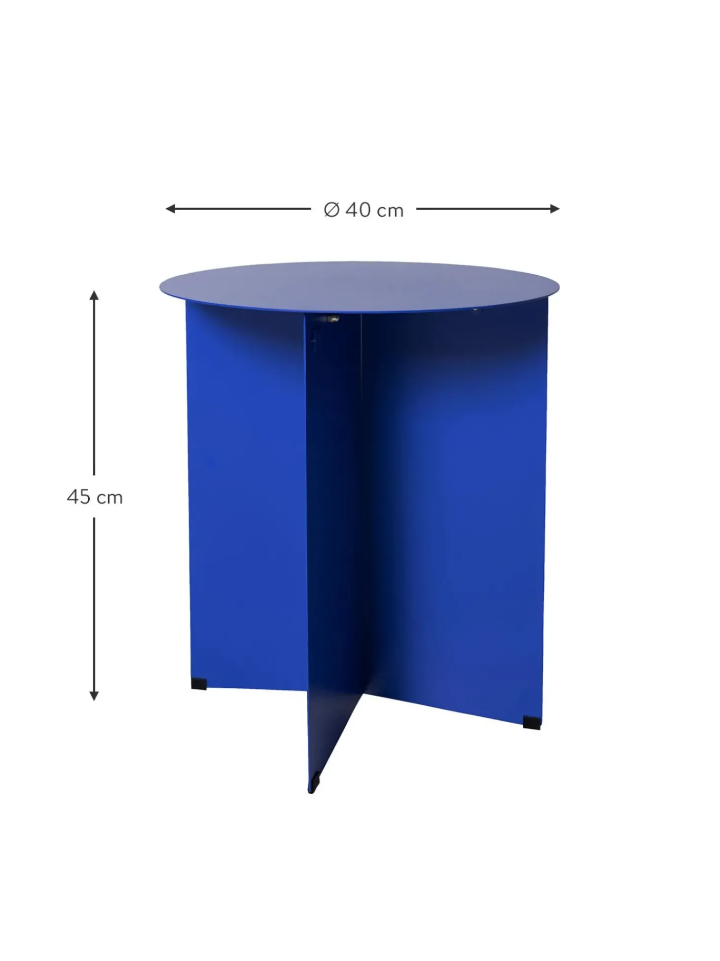 Mesa Auxiliar Redonda De Metal Dinga