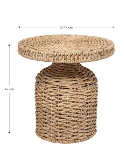 Mesa Auxiliar Redonda De Ratan Camo