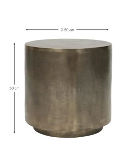 Mesa Auxiliar Redonda De Metal Rota