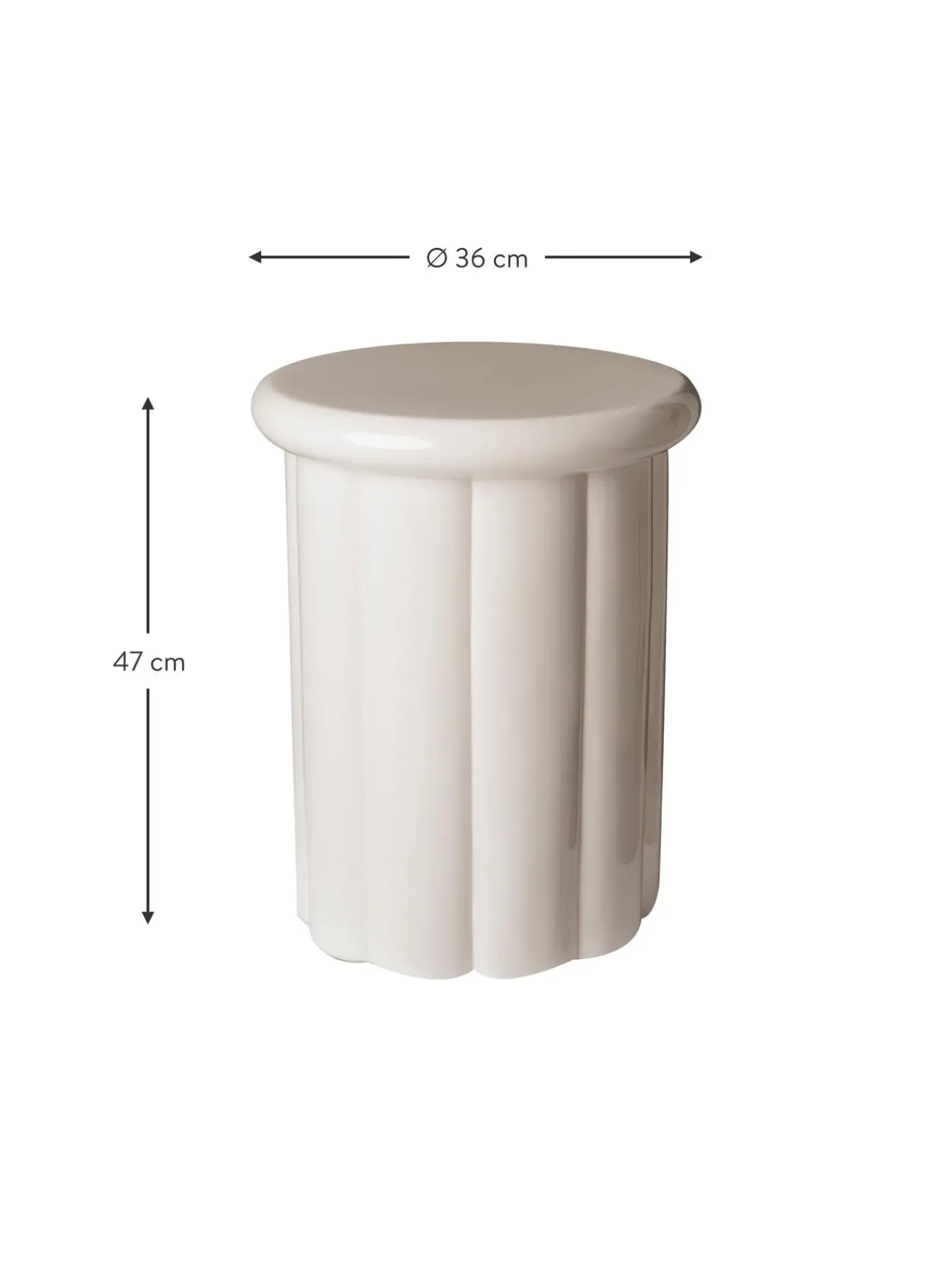 Mesa Auxiliar Redonda Roman