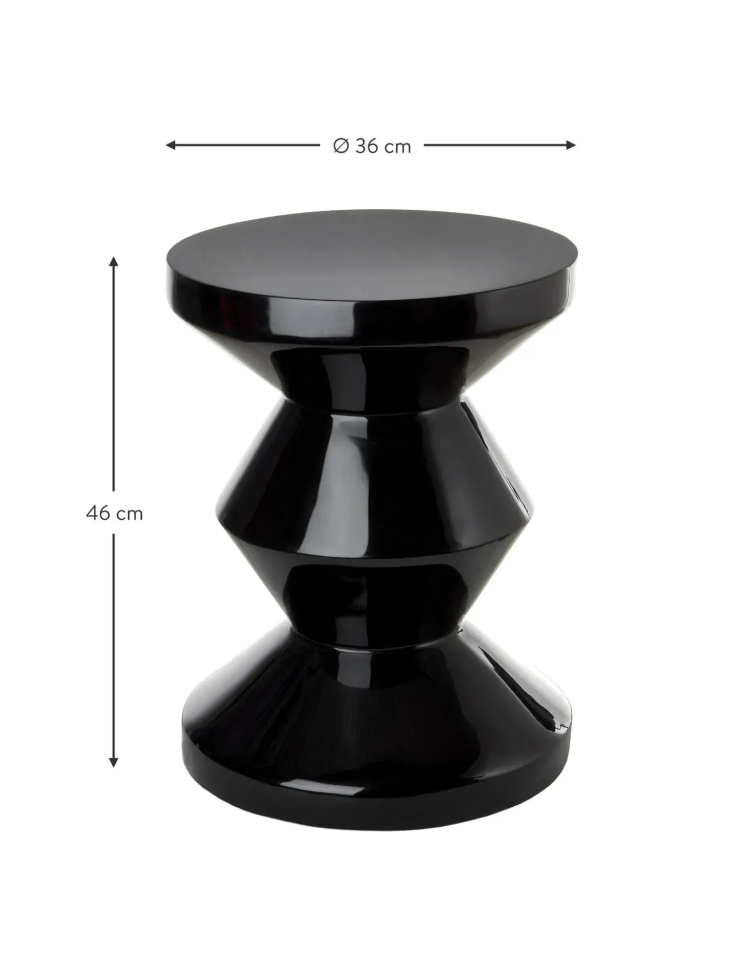 Mesa Auxiliar Redonda Zig Zag