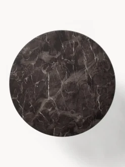 Mesa De Centro Antigua, Tablero De Vidrio En Aspecto Marmol