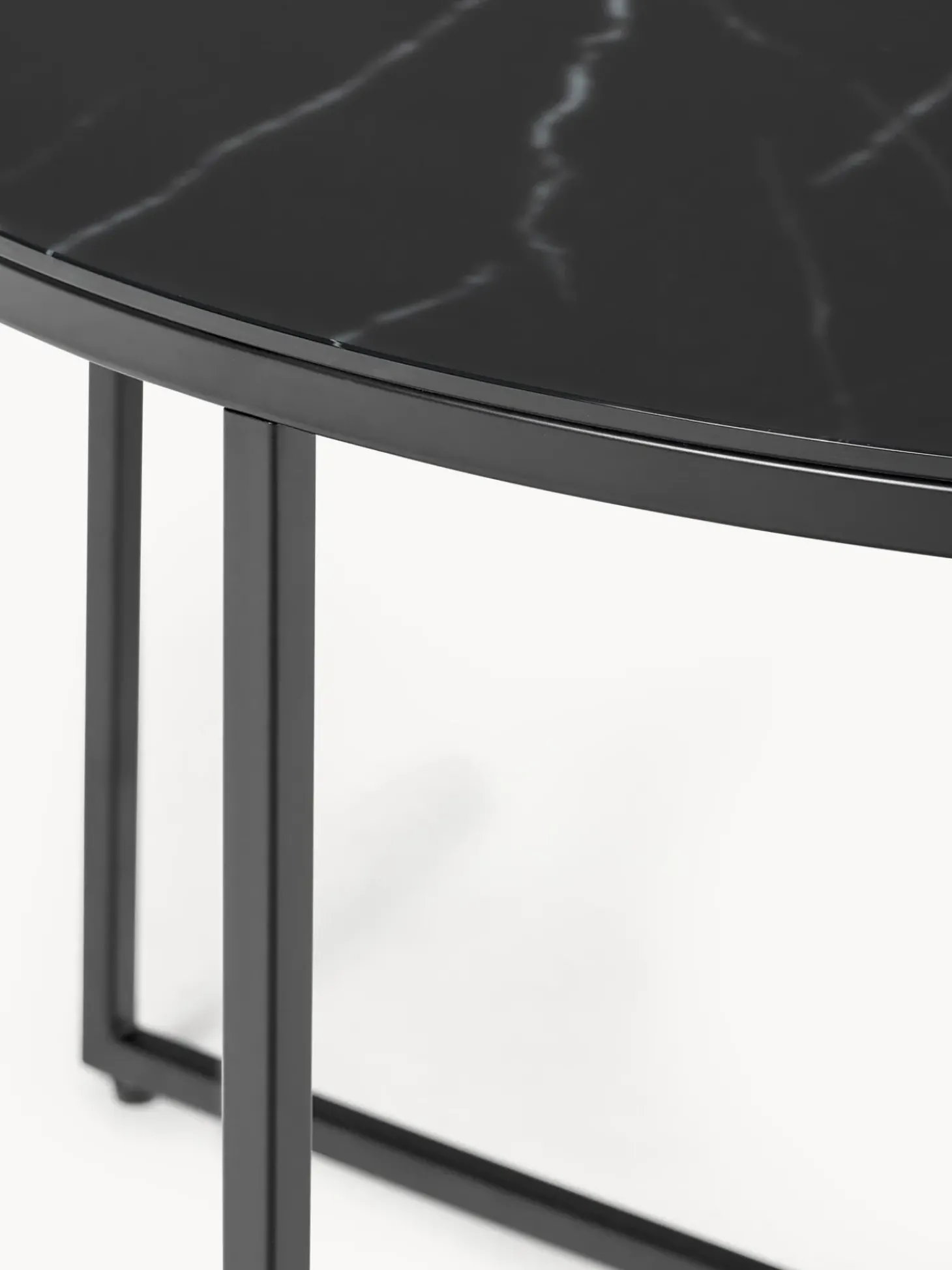 Mesa De Centro Antigua, Tablero De Vidrio En Aspecto Marmol