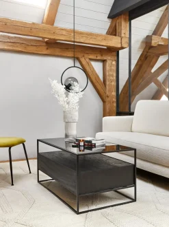 Mesa De Centro De Madera Con Cajones Theodor