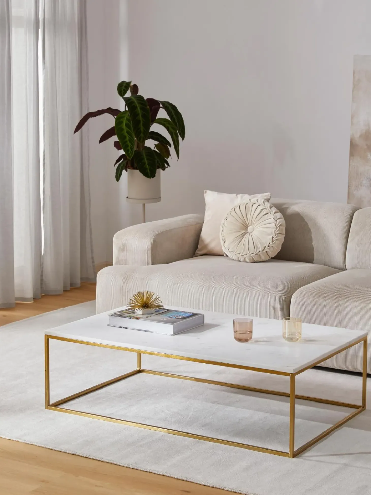 Mesa De Centro Grande De Marmol Alys