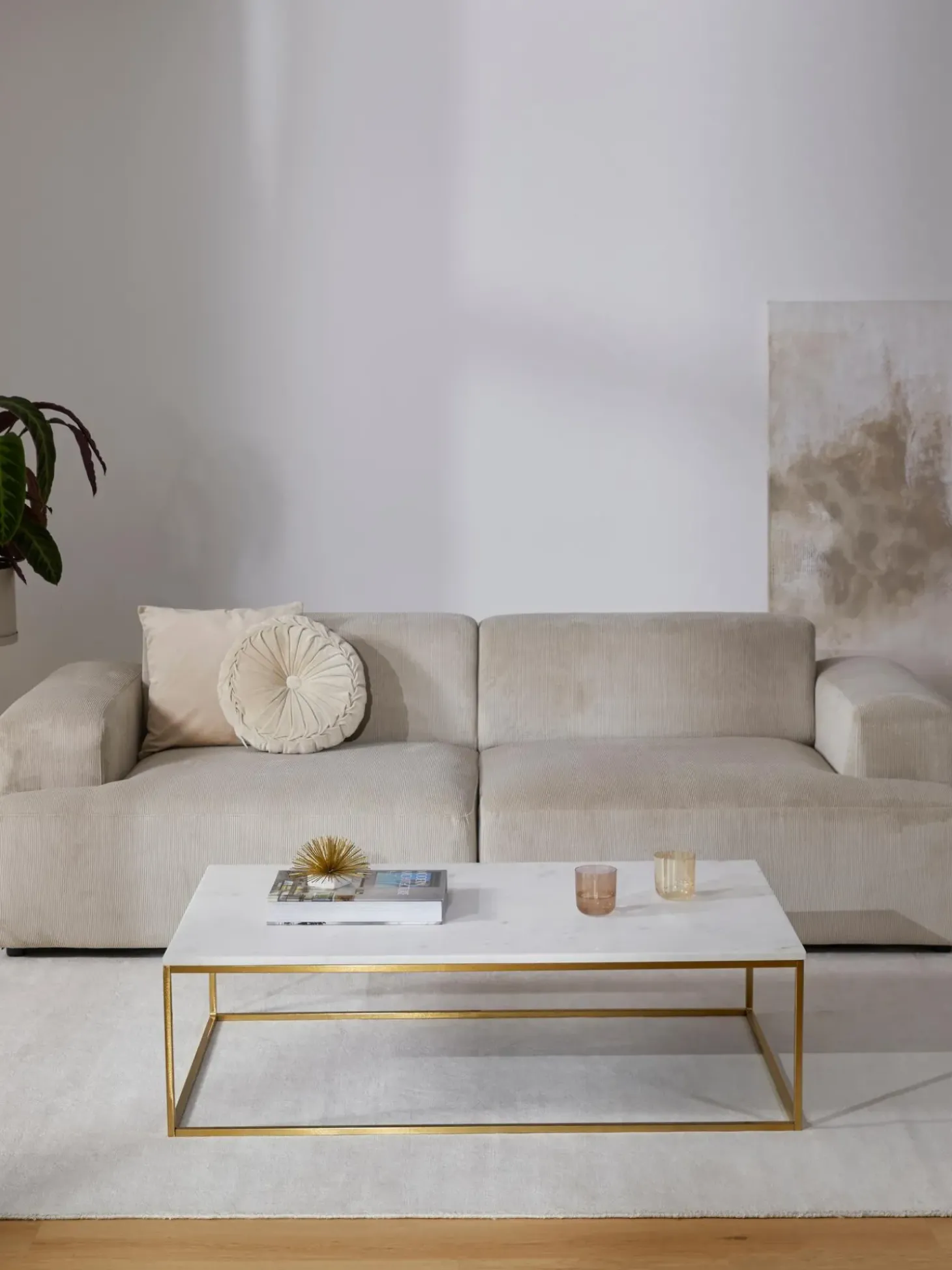 Mesa De Centro Grande De Marmol Alys