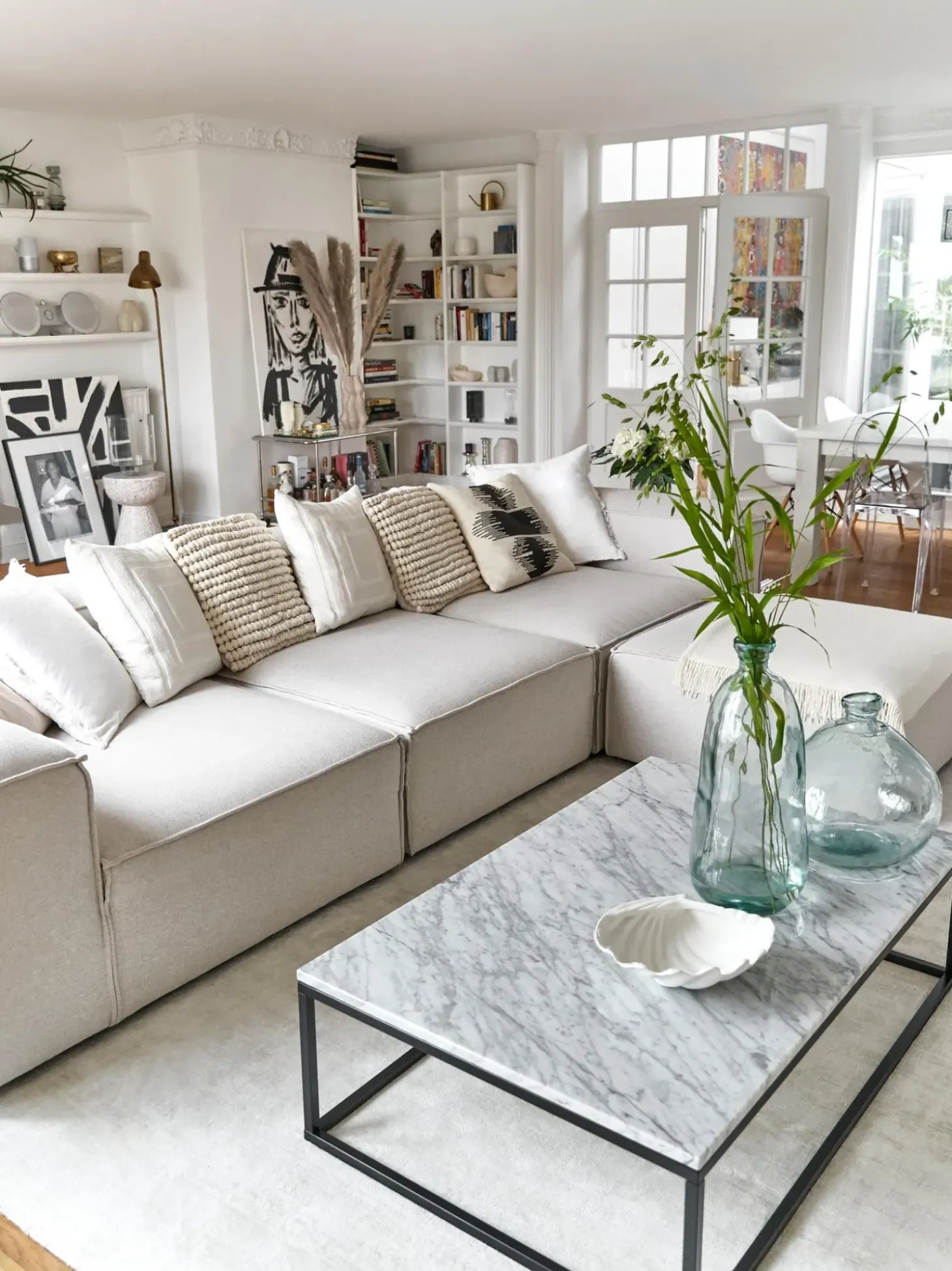 Mesa De Centro Grande De Marmol Alys