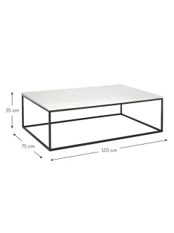 Mesa De Centro Grande De Marmol Alys