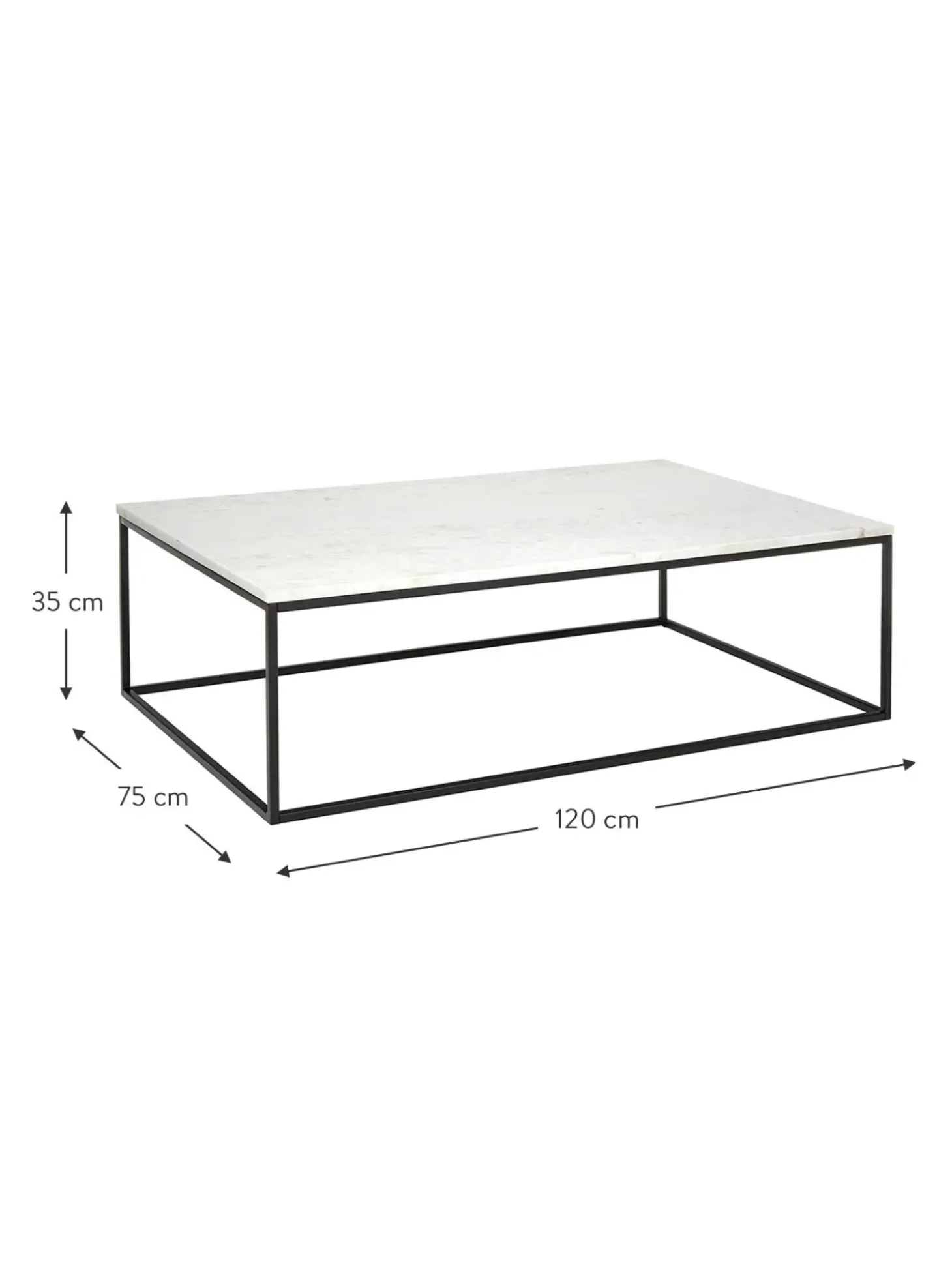 Mesa De Centro Grande De Marmol Alys