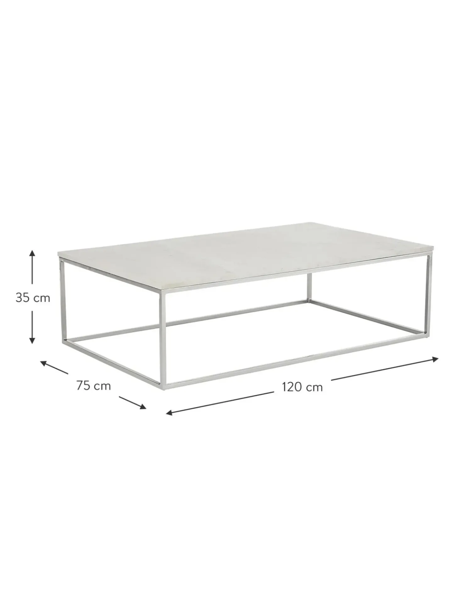 Mesa De Centro Grande De Marmol Alys