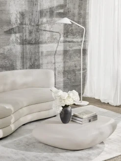 Mesa De Centro Ovalada En Forma De Piedra Pietra