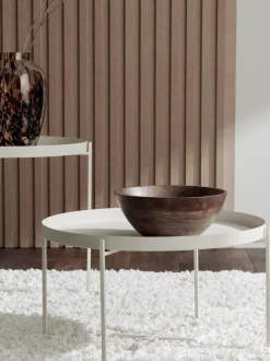 Mesa De Centro Redonda Con Bandeja Extraible George