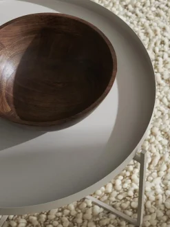 Mesa De Centro Redonda Con Bandeja Extraible George