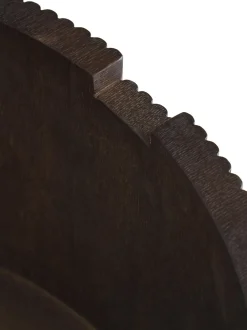 Mesa De Centro Redonda De Madera Nele, Con Espacio De Almacenamiento