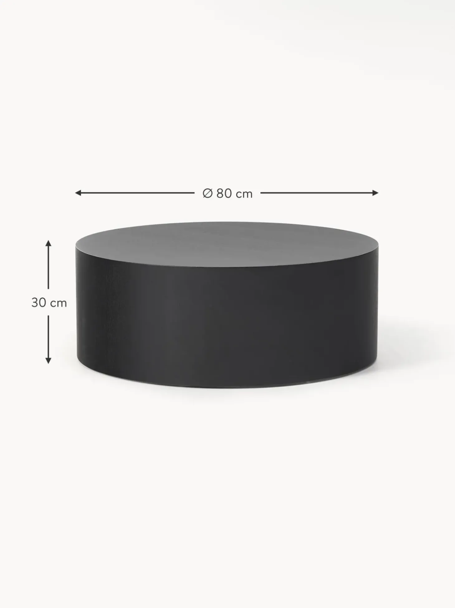 Mesa De Centro Redonda De Madera Dan