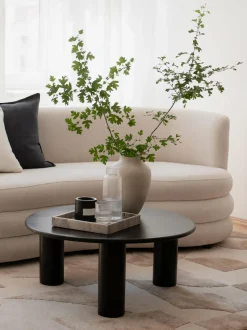 Mesa De Centro Redonda De Roble Didi